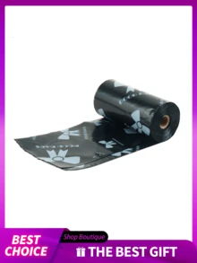 1 Roll 15pcs Thickened Pet Waste Bags, Unique Pattern, Suitable For Walking Dogs, Multi-Purpose Cleaning Bags - View 9