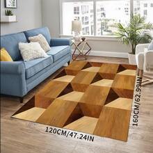 1pc Modern Abstract Area Rug - Geometric Pattern Design, Suitable For Living Room, Bedroom Or Cafe, Living Room Carpet - Multicolor - View 30