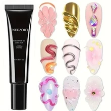 NEUZOJIT 3D Gel - Nail Art Modeling Gel, Suitable For Nail Design Autumn And Winter DIY Nail Art For Painting, Molding, Sculpting And Halloween Decoration - Gel làm móng - Xem 1