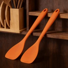 Silicone Spatula Spoon Set, Heat Resistant Rubber Spoonula, Seamless Non-Stick Flexible Scrapers For Baking/Cooking Mixing Tool, Dishwasher Kitchen Utensils, Choose 2 Or 4 Packs (Red/Pink/Orange/Blue) - Orange - View 14