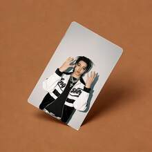 4pcs LNGSHOT Card, KPOP Fans Merch Goods, Louis, Jung Woo Jin, Kim Ryul, Kwon Oh Yul Collectibles, Can Be Stored In ID Photo Holder Or Transit Card Case, Collectible, Birthday Gift - Multicolor - View 4