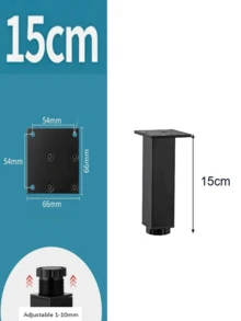 4pcs Aluminum Alloy TV Cabinet Feet, Sofa Coffee Table Support Legs, Bathroom Cabinet Feet, Shoe Cabinet Furniture Legs, Table Legs, Bed Feet Riser Pads - Multicolor - View 3