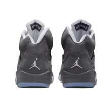 Nike Giày bóng rổ cổ cao Jordan Air Jordan 5 Retro "Wolf Grey" cổ điển, thoải mái, dành cho nam, màu xám. - Xám - Xem 5