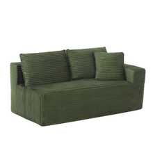 Modular Sofa Combo, L-Shaped Sofa, Three-Seater Sofa, Memory Sponge Modular Sofa Combo, Living Room Sofa, Clouds Sofa, Sofa With Extra-Large Princess Chair - Green - View 2
