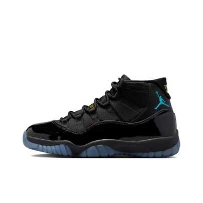 Nike Jordan Air Jordan 11 Retro "GAMMA" Azul: Zapatillas de baloncesto retro de caña alta, cómodas y versátiles, en azul gamma, unisex, color negro y azul, versión retro 2025.