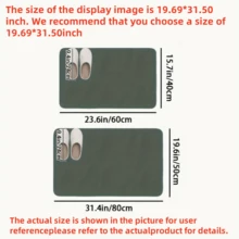 1 tấm thảm chữ siêu thấm hút dùng trong phòng tắm, thảm chống trượt, thảm silicon dùng trong phòng tắm, thảm trải sàn nhà tắm, nhanh khô, thảm cửa tắm mềm mại, chống trơn trượt, lý tưởng cho phòng tắm, phòng giặt, nhà bếp. - Nhiều màu - Xem 6