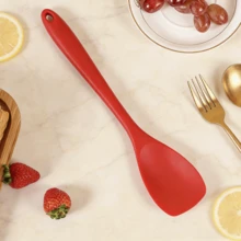 Silicone Spatula Spoon, Heat Resistant Rubber Spoonula, Seamless Non-Stick Flexible Scrapers For Baking Mixing Tool, Dishwasher (Red/Pink/Orange/Blue)[2/4 Packs] - Orange - View 5