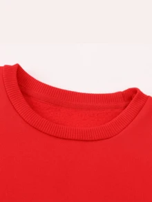 This Hoodie Features A Design Based On The Classic Disney Characters Stitch And Angel, With A Lively And Fun Pattern That Incorporates Cute Heart Elements And Adorable Alien Pet Motifs. The Fabric Is Soft And Warm, Making It Perfect For Everyday Wear, Family Outings, And Various Other Occasions. - Đỏ - Xem 4