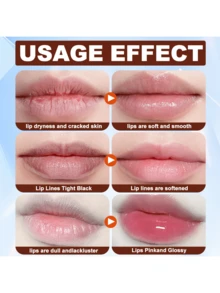 6 Colors Lip Oil Lip Stain, Watery Lip Oil Lip Tint Stain Set, Liquid Lipstick Lip Gloss Moisturizing, Non-Sticky, High Pigment - 無味 - 查看 2
