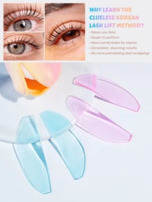 5 Pairs Reusable Silicone Eyelash Curler Pads, Professional Self-Adhesive Eyelash Perming Shields, Fragrance-Free Eyelash Curling Molds, Beauty Makeup Tools - Multicolor - View 7