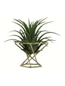 1pc Geometric Air Plant Stand, Metal Plant Holder, Planter Pot Decor - 1PC - View 5