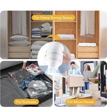 RAF 一套特大号高品质真空压缩收纳袋，配有电动真空泵，适用于旅行用品、衣物、床上用品、毯子等便携式收纳。电动真空泵压缩袋套装。情人节和圣诞节礼品促销 - 日規A型插(100V) - 查看 9