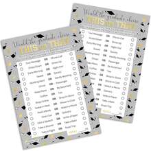 2026 Graduation Party Game - This Or That, Suitable For Teenagers And Adults - A - View 1