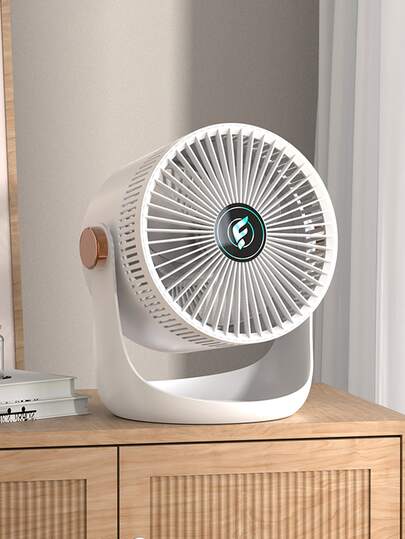 桌面风扇，小型空气循环风扇，适用于办公室、宿舍、卧室，可壁挂安装，静音，插电式