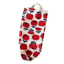 1pc 6*18*37cm Fabric Storage Bag, Kitchen Trash Bag, Wall-Mounted Plastic Bag Holder, Office/Home/Car Use - View 9