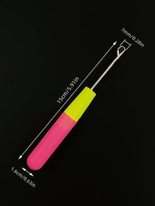 1个/5个装大号塑料手柄锁钩，假发钩，适用于制作脏辫 - 舌頭鉤針7mm - 查看 7