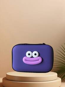 1 个可爱卡通图案拉链收纳袋，适用于耳机、充电器、口红、钥匙扣、戒指等小物品，方便旅行配件 - 彩色 - 查看 9