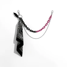 1件嘻哈裤链配饰，荧光树脂裤链，腰果花方巾腰链，适合夏季、秋季、万圣节等场合。 - 彩色 - 查看 14