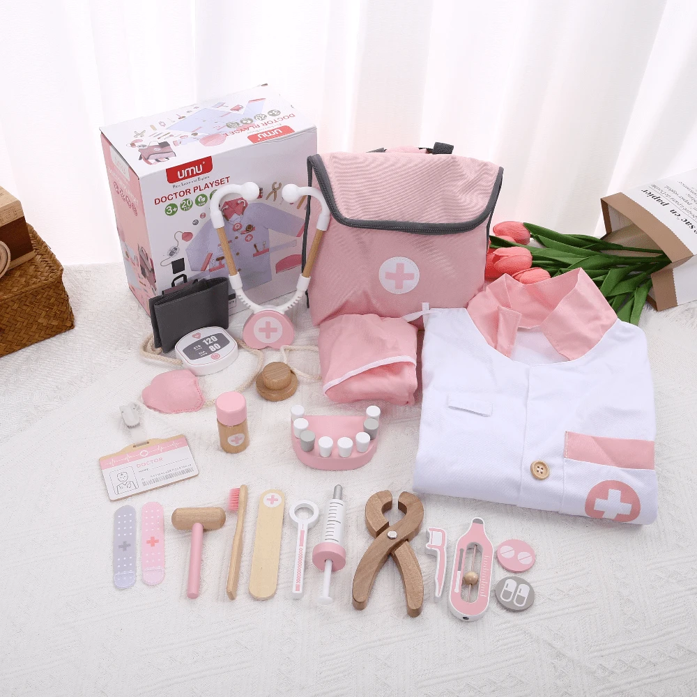 Kids Doctor & Nurse Roleplay Set, Realistic Medical Stethoscope & Injection Toys