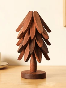 Solid Wood Heat Resistant Placemat / Trivet / Table Mat, Multi-Purpose Pot Pad, Cup Mat & Casserole Mat For Home Use, Premium Texture - View 8