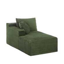 Modular Sofa Combo, L-Shaped Sofa, Three-Seater Sofa, Memory Sponge Modular Sofa Combo, Living Room Sofa, Clouds Sofa, Sofa With Extra-Large Princess Chair - Green - View 3