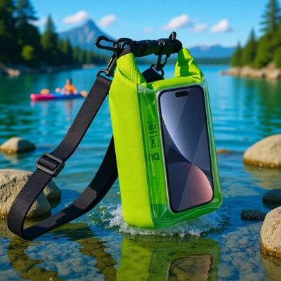 حقيبة مقاومة للماء موديل 2026 ، فصل بين الجاف والرطب ، سعة كبيرة ، حقيبة شاطئ محمولة ، حقيبة تخزين للرياضة والسفر