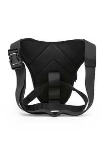 Tactical Leg Bag, Men's Motorcycle Riding Multi-Function Leg Strap Waist Pack, Outdoor Crossbody Bag, Hiking Bag ,City Bag,Y2k - Black - View 5