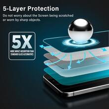 2片装钢化玻璃屏幕保护膜，兼容三星Galaxy S26 Ultra/S26+ Plus/S26 S25 S24 S23 Ultra FE Plus，支持指纹解锁，防刮花，无气泡，全覆盖，高清显示。 - 無色 - 查看 5