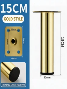 4个加厚家具腿增高器，适用于沙发腿、咖啡桌腿、橱柜腿、浴室柜腿、床腿、梳妆台腿，金属材质 - 彩色 - 查看 9