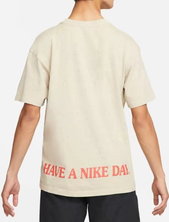 Nike Max90 美式復古小雛菊印花寬鬆針織短袖T卹 男款 淺石灰 - 淺石灰 - 查看 1