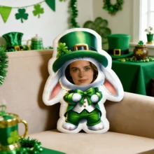 Customized Unique "I Love You" Mini Person Shaped Photo Printed Throw Pillow, Perfect Gift Choice For Valentine's Day, Halloween, Christmas, Thanksgiving, Anniversary, Lightweight, Washable, Funny, Cute, Love, Soft, Comfortable, Elegant, Simple, Custom, Personalized, Unique, Ideal Gifts For Him, Ideal Gifts For Her, Him, Her, Boyfriend, Girlfriend, Dad, Mom, Family, Friends, For Anniversaries, For Mother's Day, For Birthdays, For Valentine's Day, For Graduation, For Father's Day, For Weddings, For Housewarming, Sofa, Bed, Car, Tea Room, Bedroom, Bathroom, Living Room, Dining Room - Upload Picture Customization - View 11