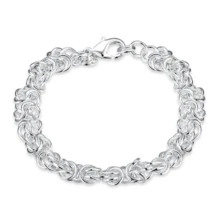 925 Silver Fashionable Woven Bracelet For Daily Wear And Gift Giving - White - View 4