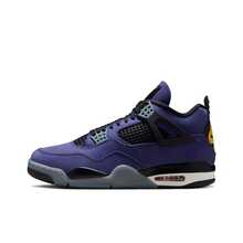 Nike Jordan Air Jordan 4 Rare Air Laser 舒適 中筒 復古籃球鞋 男款 黑灰 - 紫色 - 查看 11