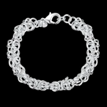 925 Silver Fashionable Woven Bracelet For Daily Wear And Gift Giving - White - View 5