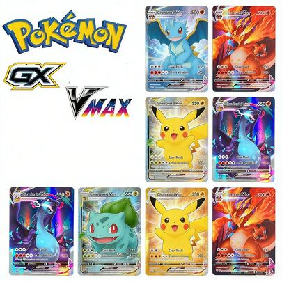 Cartas coleccionables Pokémon holográficas brillantes - Edición de coleccionista súper rara iridiscente | Limitado a 200 sets | Coleccionable popular, adecuado para fans, mezcla de cartas holográficas iridiscentes | ¡Oferta limitada - 20% de descuento hoy! ¡Incluye talla grande de 200 cartas raras!