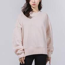 Nike Sportswear Essentials Collection Women's Embroidered Knit Long-Sleeve Pullover Crew Neck Sweatshirt - Off White - View 5