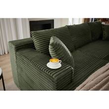 Modular Sofa Combo, L-Shaped Sofa, Three-Seater Sofa, Memory Sponge Modular Sofa Combo, Living Room Sofa, Clouds Sofa, Sofa With Extra-Large Princess Chair - Green - View 8