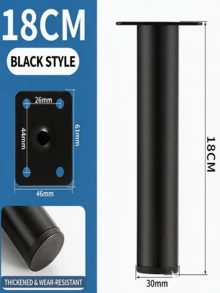 4个加厚家具腿增高器，适用于沙发腿、咖啡桌腿、橱柜腿、浴室柜腿、床腿、梳妆台腿，金属材质 - 彩色 - 查看 7