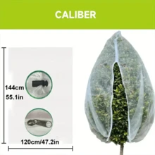 加厚园艺网，带抽绳和拉链 - 防虫防鸟，适用于水果、柑橘、花卉，采用PE防虫网制成 - 彩色 - 查看 6