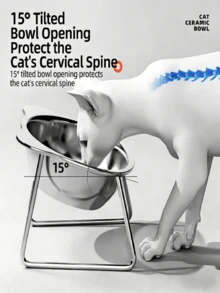 This Stainless Steel Pet Bowl Combines Safety, Health, And Practicality. Made Of Stainless Steel, It's And Odorless, Allowing Direct Contact With Pet Food And Water Without The Risk Of Bacterial Growth, Making Cleaning Easier. - 300ml - View 4