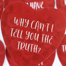 79pcs Heart Shaped Cards, Love Message Cards, Romantic Couple Game, Couple Fortune Telling Cards - Red - View 5