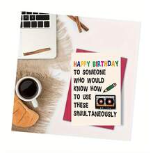 Funny Birthday Card Banquet Gift Gift Card Suitable For Family Friends Male/Female 10 12 20 30 38 40 42 50 52 60 62 70 75 80 82 90 Age Group Friendship Gift Party Classmate Mr./Ms. Funny Family Son Daughter - Multicolor - View 6