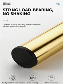 4个加厚家具腿增高器，适用于沙发腿、咖啡桌腿、橱柜腿、浴室柜腿、床腿、梳妆台腿，金属材质 - 彩色 - 查看 5