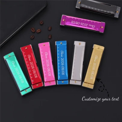 Custom 10-Hole Chromatic Copper-Core Harmonica, Musical Instrument Mouth Organ, Gift For Friends And Children