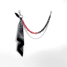 1件嘻哈裤链配饰，荧光树脂裤链，腰果花方巾腰链，适合夏季、秋季、万圣节等场合。 - 彩色 - 查看 16