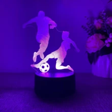 1pc 3D Cat Night Light, USB Powered Touch Control 7-Color Gradient, Creative Desktop LED Decorative Lamp For Bedroom, Living Room, Office And More - 彩色 - 查看 9