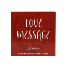 79pcs Heart Shaped Cards, Love Message Cards, Romantic Couple Game, Couple Fortune Telling Cards - Red - View 7