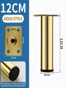 4个加厚家具腿增高器，适用于沙发腿、咖啡桌腿、橱柜腿、浴室柜腿、床腿、梳妆台腿，金属材质 - 彩色 - 查看 13