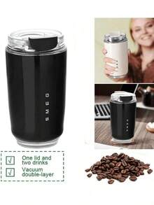 SOKANY 240毫升不锈钢真空保温杯，可重复使用双层壁杯，适用于盛装冷热饮品，如咖啡、苏打水、水果茶、果汁等，咖啡礼品 - 0.5L以下 - 查看 5