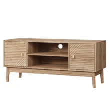 Television Stands & Entertainment Centers - Oak + MDF - View 6